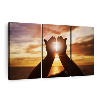 «Shining Sunlight Cross» sur toile
