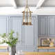 Tide 6 Light Steel Dimmable Lantern Chandelier
