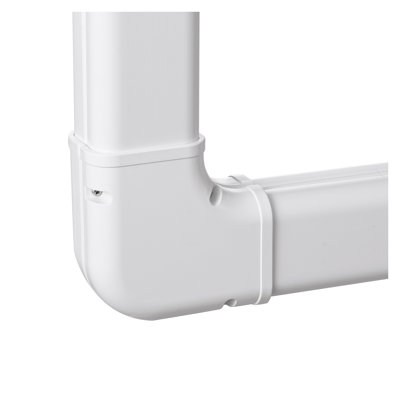 Premium PVC Mini Split Line Set Cover Kit - 3-Inch Wide, 7.4ft Long Decorative Air Conditioner Pipe Hiding Duct with Snap-On Installation for Heat Pumps & AC Units