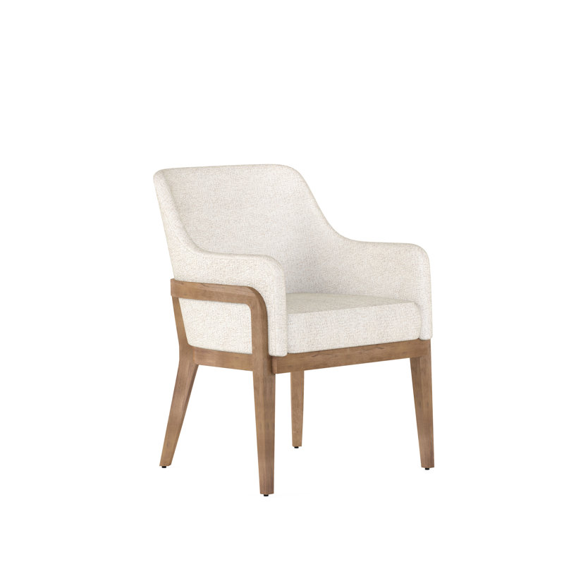 Chaise avec accoudoirs à dossier rembourré Portico