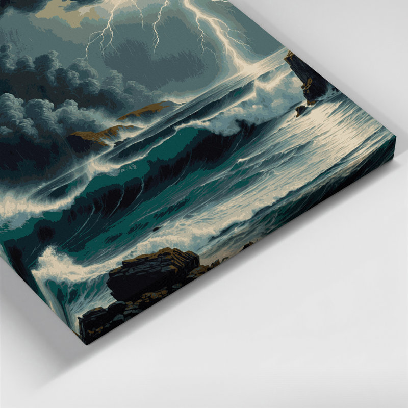 Art mural sur toile Coastal Storm Season, H 8 po x l 10 po