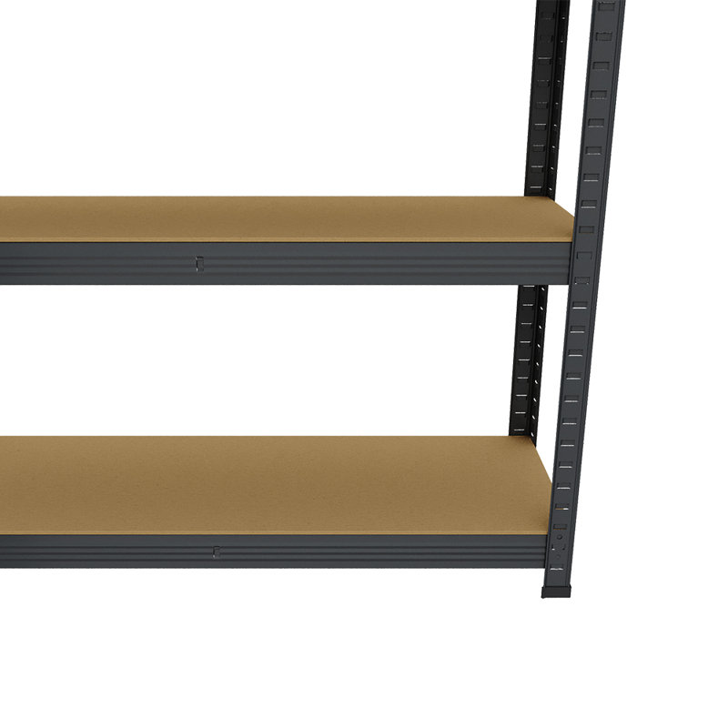 90cm W Metal Storage Rack, Gray