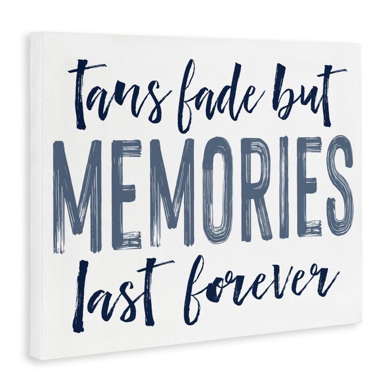 «Summer Memories Last Forever», conception par Lettré et doublé, H 16 po x l 20 po