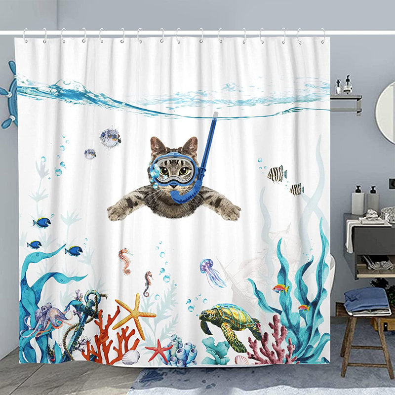 Ophia Shower Curtain with Hooks Included