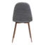 Ensemble de 2 chaises d'appoint Reva, coussins gris foncé, structure en fer brun-121386703-121386706
