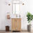 Gela 23.6'' Free-standing Single Bathroom Vanity with Ceramic Vanity Top-88622993