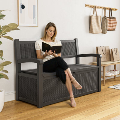 Banc de rangement pour terrasse 70 gallons