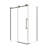 48" W x 31.6" D x 72" H Semi-Frameless Single Sliding Shower Enclosure, Corner Shower Enclosure with 3/8" Clear Tempered Glass-115236389