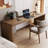 Brown Rectangular Solid Wood desk-108675594