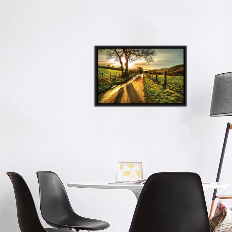 Homeward Bound par Mark Gemmell - impression, H 26 po x l 40 po x 1,5 po, Toile avec cadre noir patiné, Pas de tapis