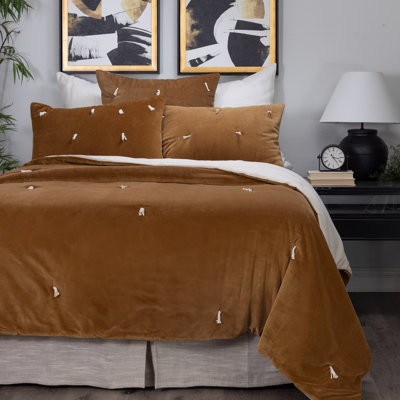Couette Hawkins, ocre, format roi