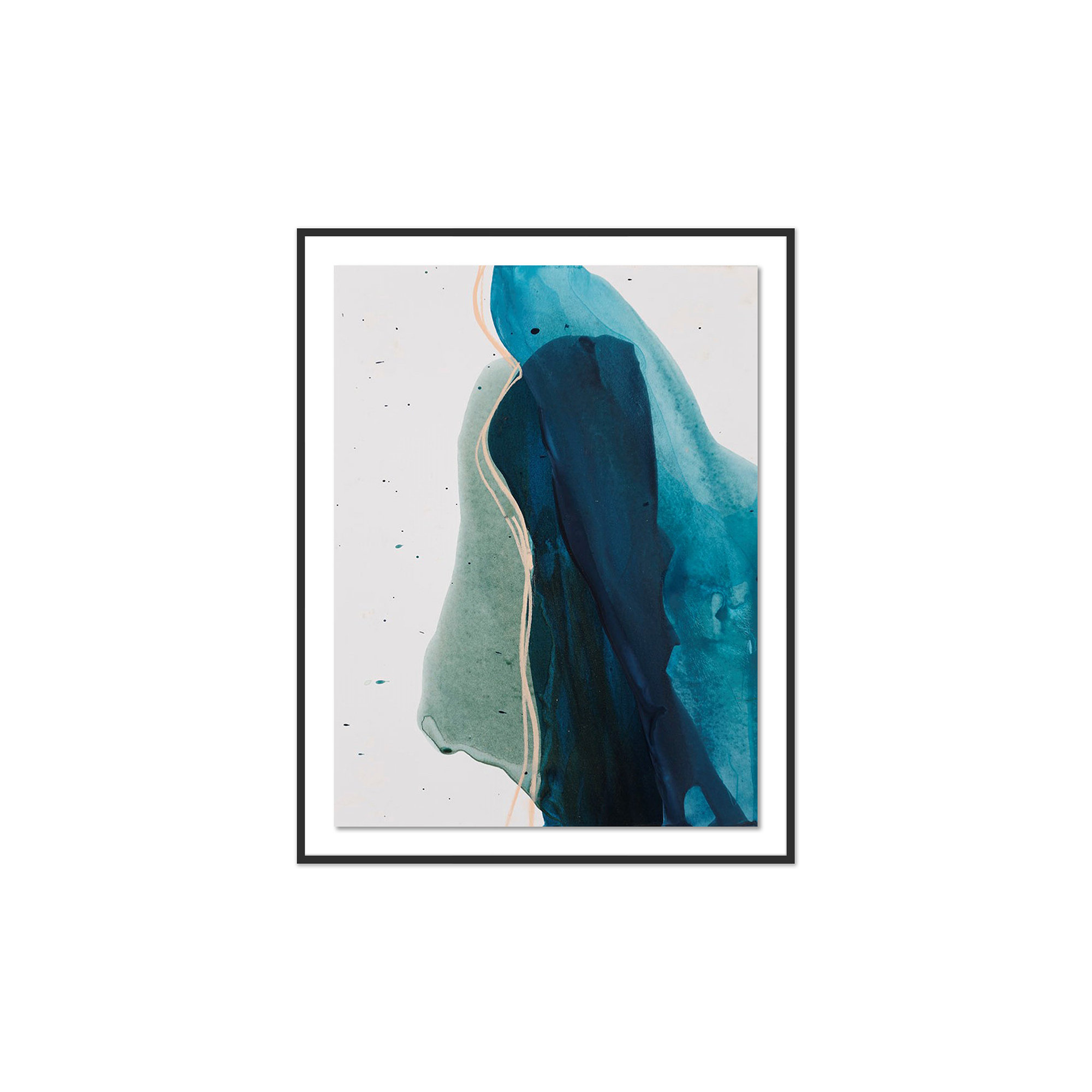 Intelligence by Kim Whiteside, 60" H x 47" W x 2.5" D, Black