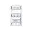 Lit superposé détachable blanc en bois d'hévéa avec échelles et garde-corps pour lit simple-1597112874