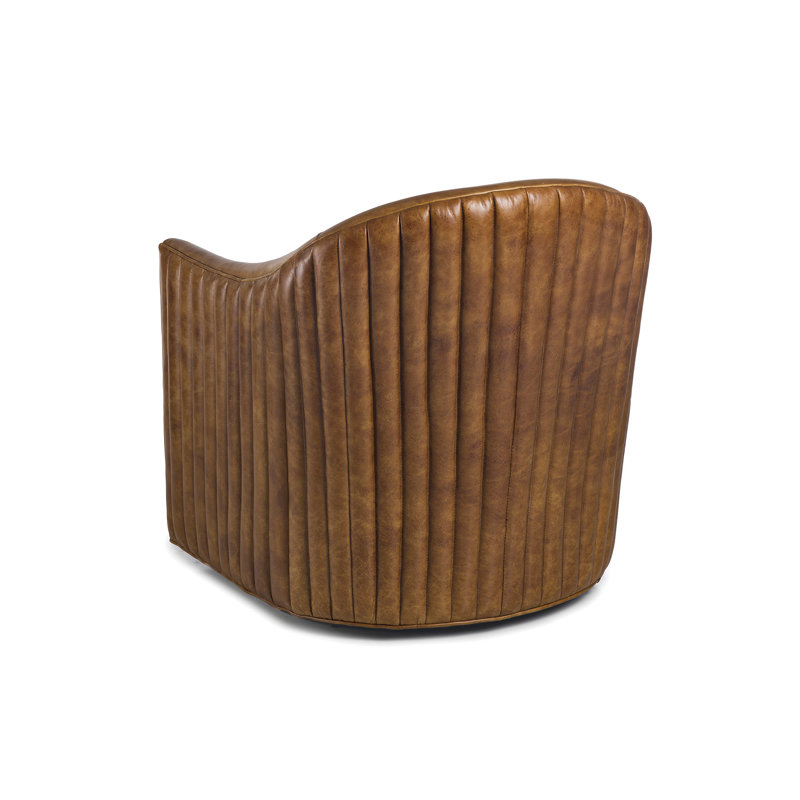 Maitland Smith Upholstery Swivel Armchair
