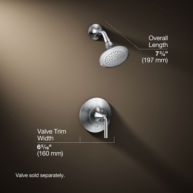 Tone Pressure-Balancing Shower Faucet Trim, Polished Chrome