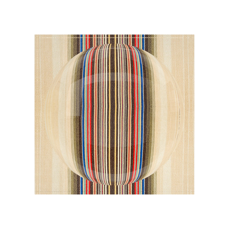 Square Striped Decorative Tray, 8"W x 8"D x 2"H