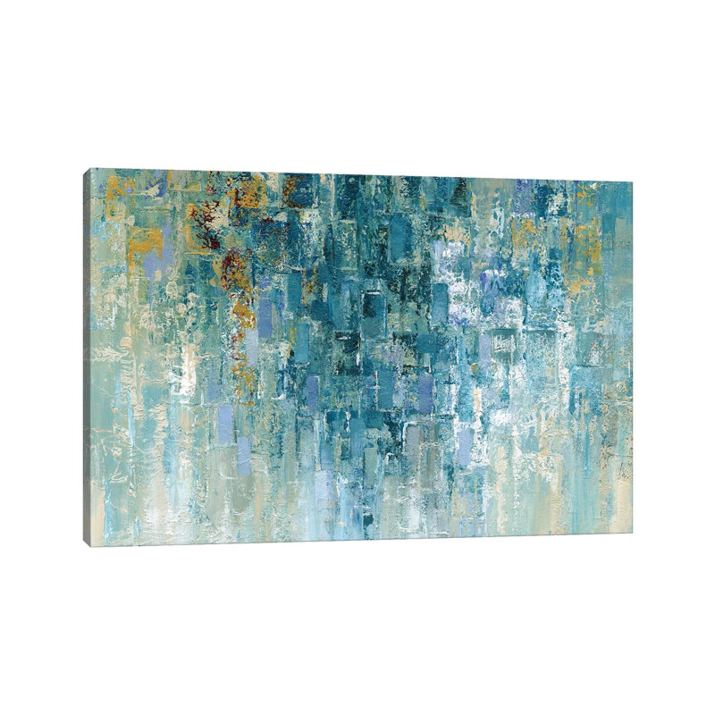 I Love The Rain by Nan - Painting on Canvas, 30.48 cm H x 45.72 cm W, Wrapped Canvas