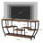 70.9 Inch Industrial Console Sofa Table With 7-Tier Storage, Extra Long Entryway Organizer For Living Room And Hallway