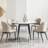 33.5'' to 51.2'' Extendable Sintered Stone Material Round White Dining Table