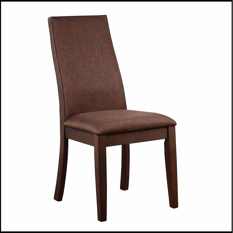 Ensemble de chaises de salle à manger chocolat et espresso, élégant et confortable pour toute salle à manger, parfait pour les petites pièces