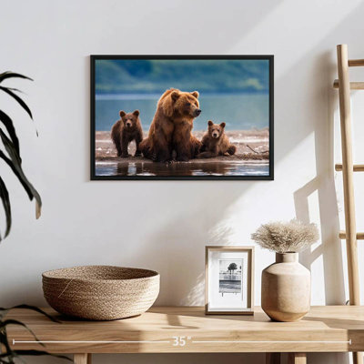 Famille d'ours Kamthatka