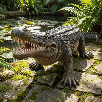 Statue gargantuan jardin gator