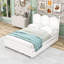 Grand lit plateforme en bois avec lit gigogne coulissant et 2 tiroirs de rangement Lemieux-947174753