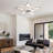 Dimmable LED Acrylic Semi Flush Mount with Remote Control