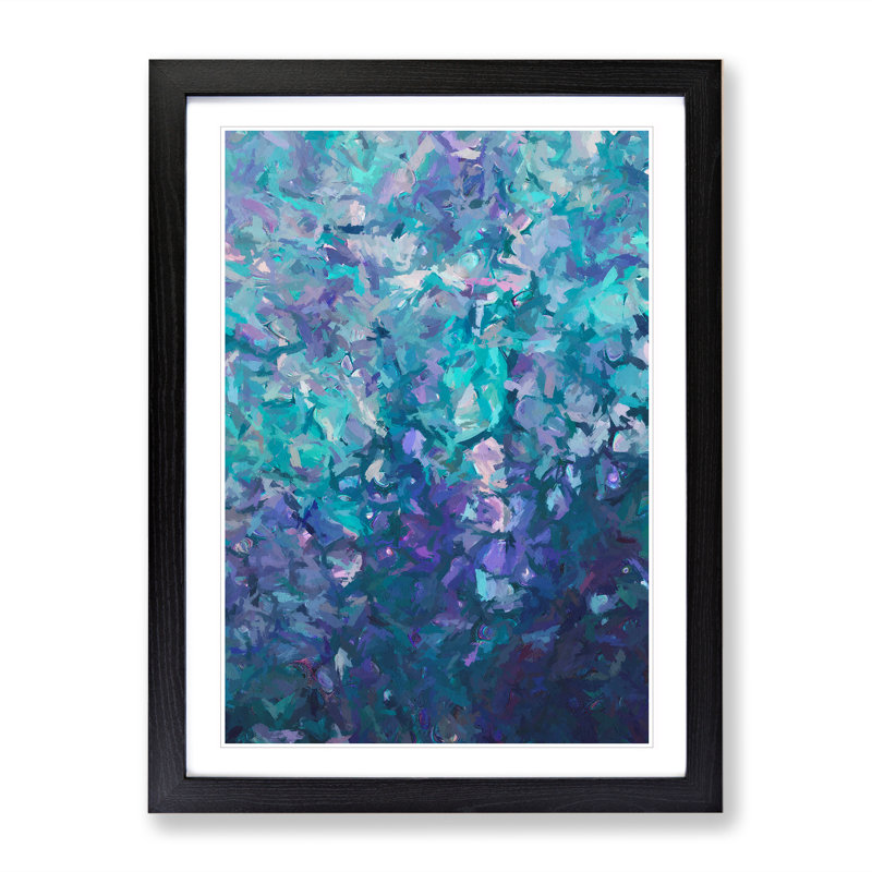 Starburst Abstract - Framed Print, Black Framed, 64cm H x 46cm W x 2cm D