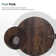 Modern Round Nesting Coffee Table with Diamond-Cut Edges Glass Top
