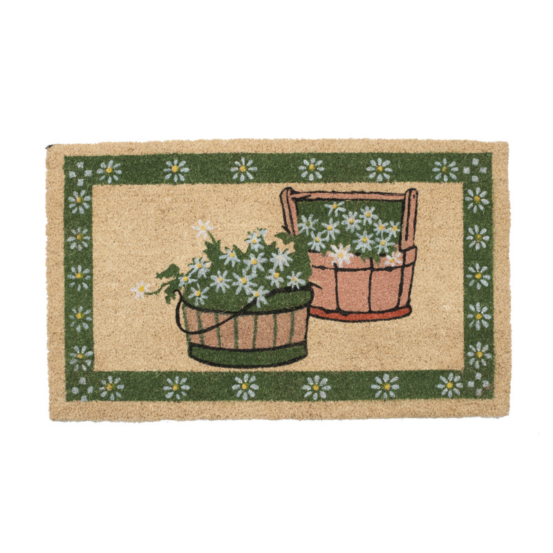 Panier 30 po x 18 po tapis de porte extérieur antidérapant Wyat