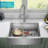 KRAUS Kore™ Workstation Farmhouse Apron Front 16 Gauge Single Bowl Kitchen Sink-115270562-115270560
