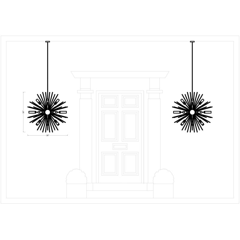 Hilo Large Outdoor Chandelier