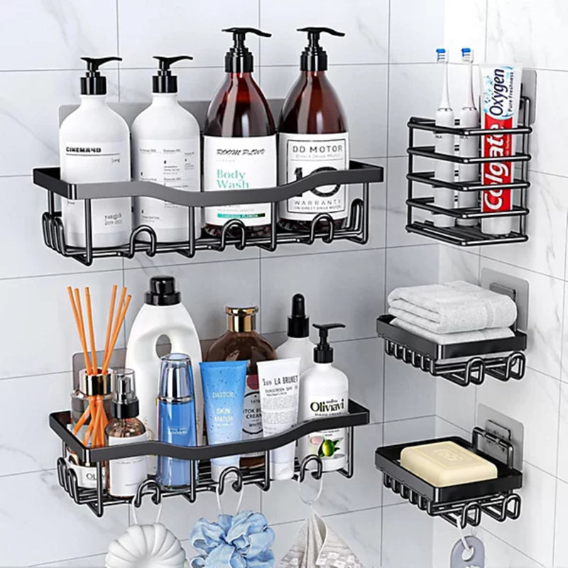 Stainless Steel Wall Bathroom Shelves