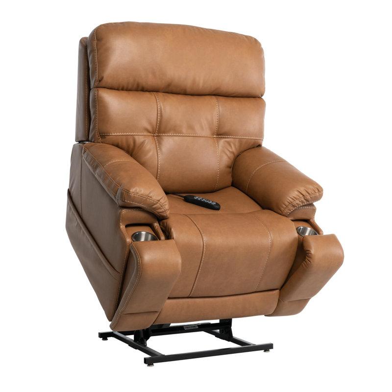 Fauteuil inclinable de massage Lift Power, Selle de cuir