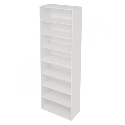 CD DVD Storage Cabinet, Bookcase, Adjustable Shelf 8-Layer Storage, Display Bookshelf, Home, Office, Multi-Functional Double-Layer Bookcase, Can Be Di by Latitude Run