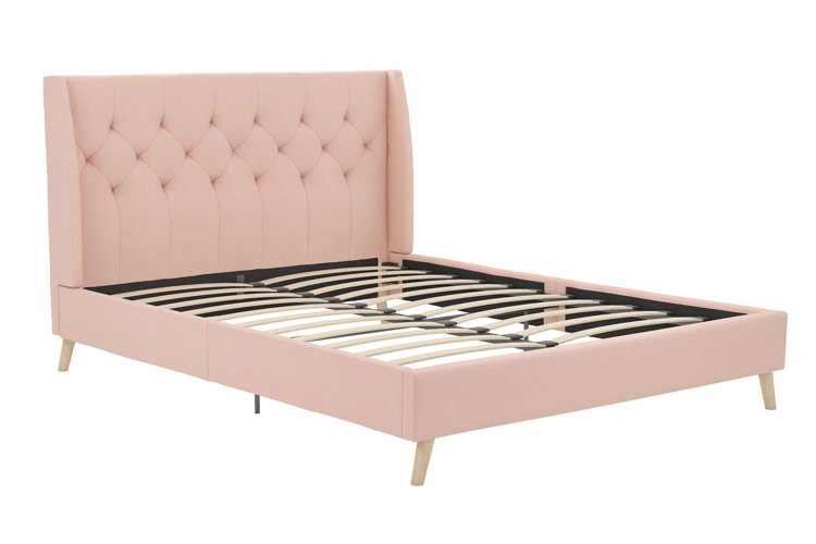 Her Majesty Tufted Upholstered Low Profile Platform Bed