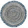 Abhay Hand Woven Cotton/Jute Rug in Ivory/Denim