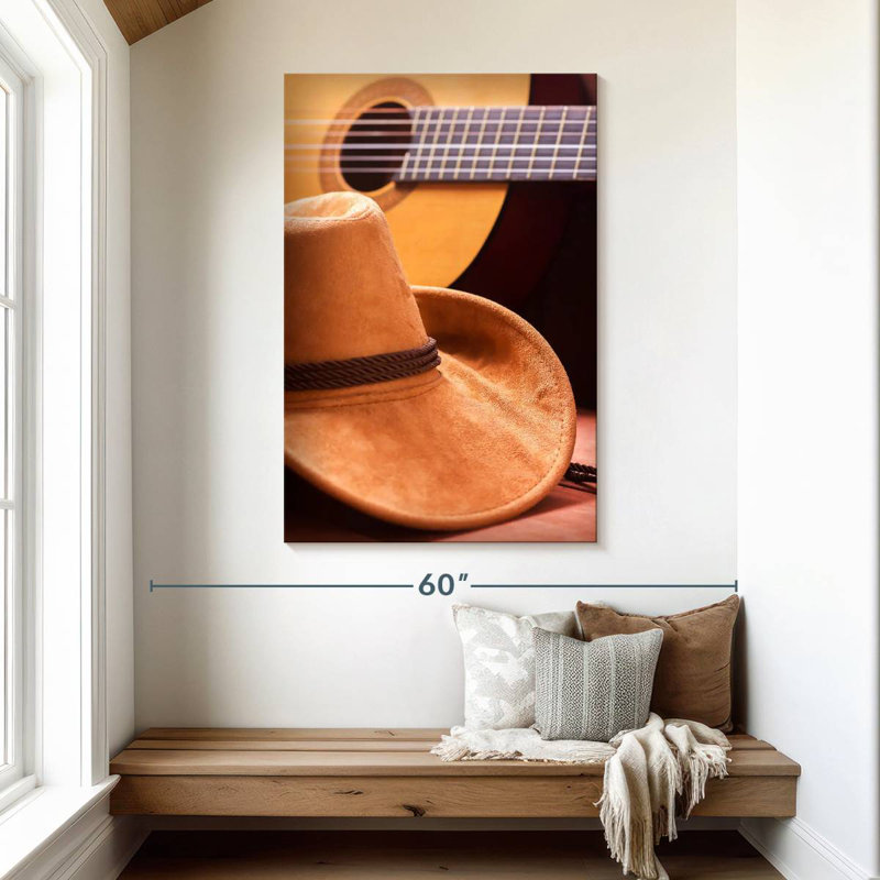 Abarca Country Hat et guitare, H 48 po x l 32 po