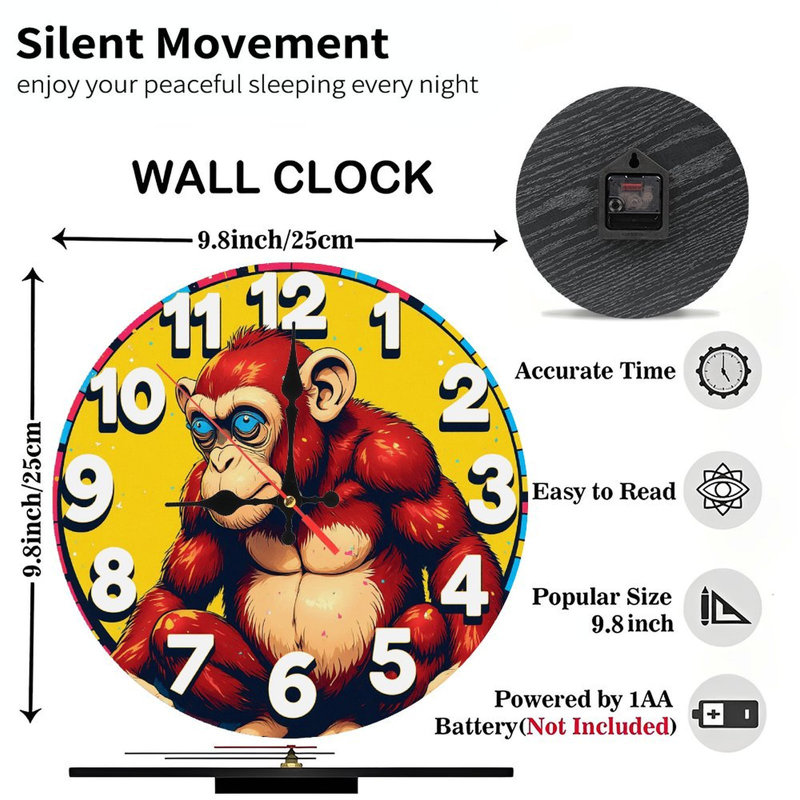 Horloge colorée