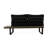 Left Arm Seater - Aluminum, Dark Grey, Water- Interior, Functional Faux Wood In Grey Aluminum Frame, Inner Shell,