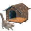 Multicolore Winter Winter Shelter 15,7 x 15 x 13,8 po, intérieur et extérieur imperméable pour chats, lapins et chiens-131215274