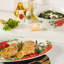 Ensemble de service et d'accessoires Gibson Home Magic Poinsettia, 4 pièces