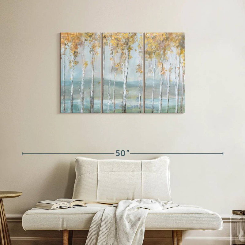 Alvord Lakeview Birches, H 24 po x l 38 po