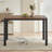 Metal Base Dining Table