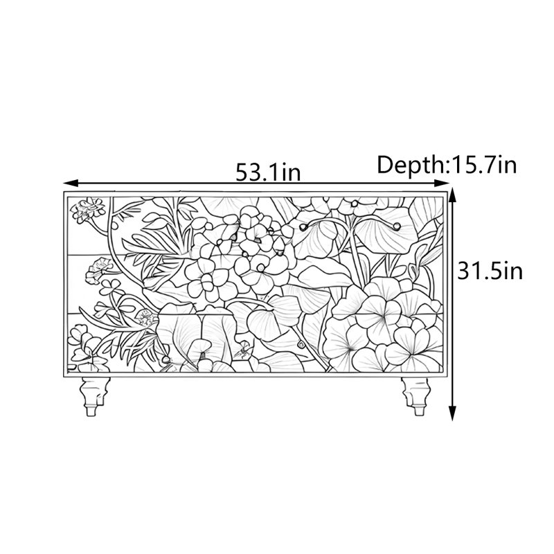 Armoire console en bois massif French French