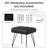 Faux Leather Upholstered Vanity Stool with Metal Legs-38912589
