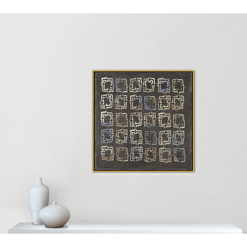«Golden Folklore II» par Aimee Wilson, Or, H 37,5 po x l 37,5 po