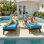 Coussin de chaise longue d'extérieur 2 pièces, 80 po x 26 po x 4 po-654445003-647617549-647617551