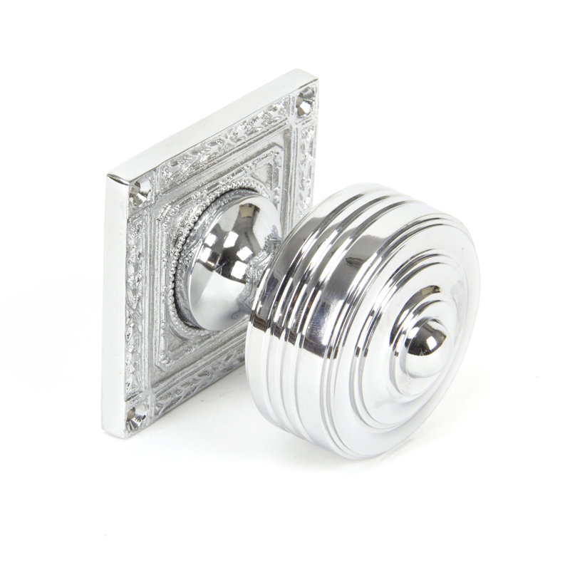 Tewkesbury Passage Door Knob, Polished Chrome